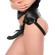 Черный вибрострапон с 2 сменными насадками Heavenly Harness Черный вибрострапон с 2 сменными насадками Heavenly Harness