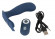 Синий вибростимулятор простаты Vibrating Butt Plug - 11,7 см.