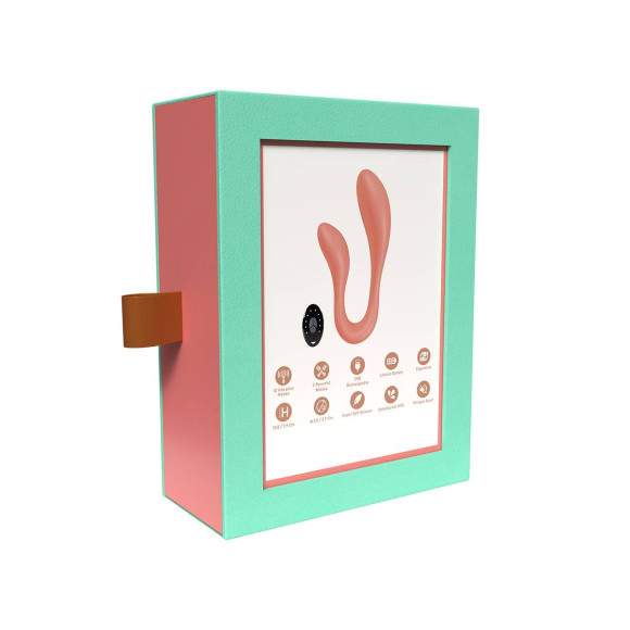 Персиковый интерактивный вибростимулятор для пар Couple Secrets 2.0 APP Персиковый интерактивный вибростимулятор для пар Couple Secrets 2.0 APP