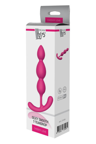 Розовый анальный стимулятор SILKY SMOOTH T-TEARDROP - 11 см. Розовый анальный стимулятор SILKY SMOOTH T-TEARDROP - 11 см.