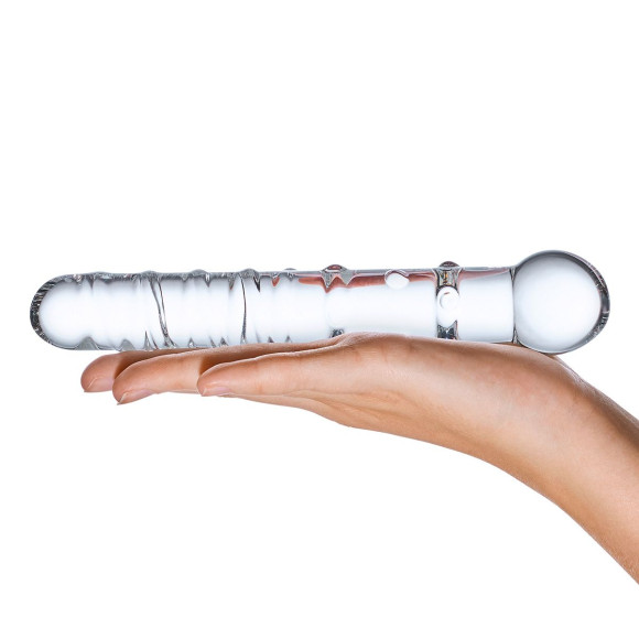 Стеклянная прозрачная палочка-фаллос Callisto Clear Glass Dildo - 18 см. Стеклянная прозрачная палочка-фаллос Callisto Clear Glass Dildo - 18 см.