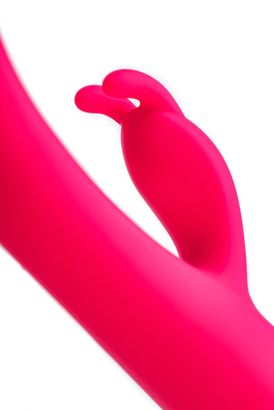 Ярко-розовый вибратор с клиторальной стимуляцией Rablock - 23,5 см. Ярко-розовый вибратор с клиторальной стимуляцией Rablock - 23,5 см.