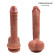 Телесный фаллоимитатор с мошонкой и присоской - 21,5 см. Телесный фаллоимитатор с мошонкой и присоской - 21,5 см.