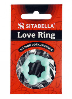 Цветное эрекционное кольцо с 5 бусинами Love Ring Цветное эрекционное кольцо с 5 бусинами Love Ring