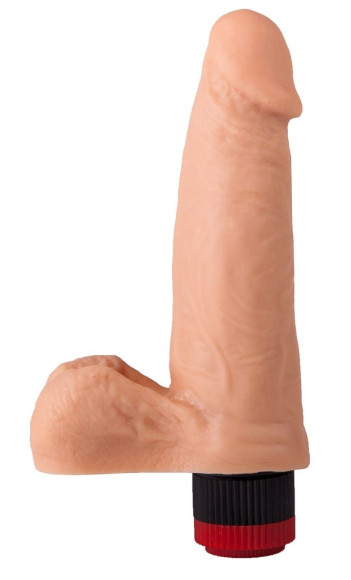 Реалистичный вибромассажёр из геля - 16,5 см. Реалистичный вибромассажёр из геля - 16,5 см.