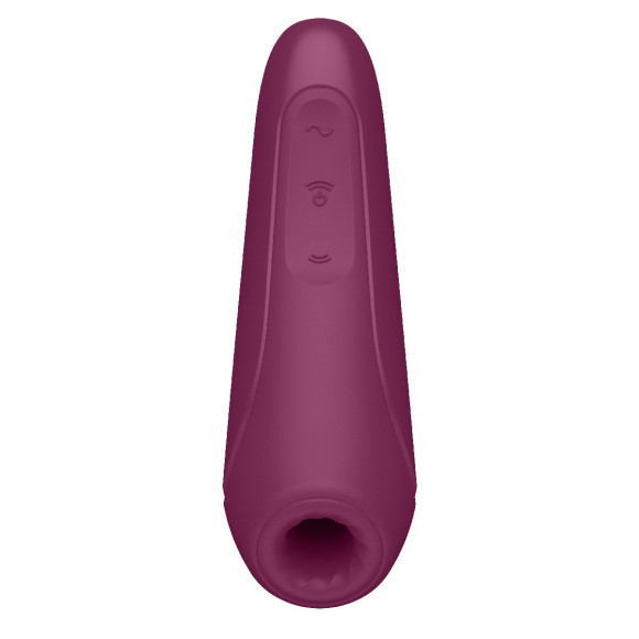Бордовый вакуум-волновой стимулятор Satisfyer Curvy 1+