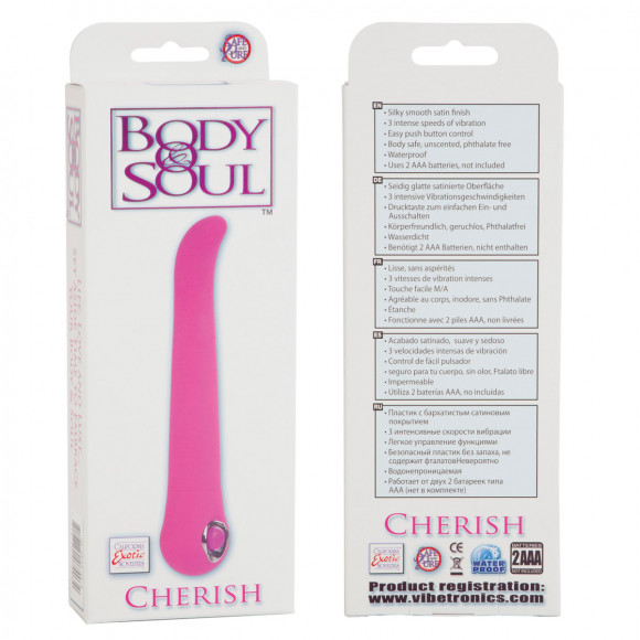 Розовый вибратор Body&Soul Cherish