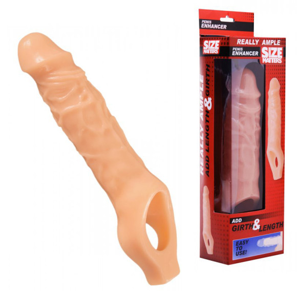 Насадка, увеличивающая длину и диаметр пениса, Size Matters - 16,5 см. Насадка, увеличивающая длину и диаметр пениса, Size Matters - 16,5 см.