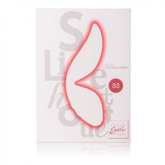 Красный вибромассажер Silhouette S3 - 12,75 см.