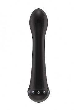 Вибратор с кристаллами The Diamond Black - 16,5 см.