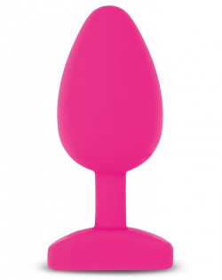 Ярко-розовая анальная пробка Gplug Bioskin - 10,5 см. Ярко-розовая анальная пробка Gplug Bioskin - 10,5 см.