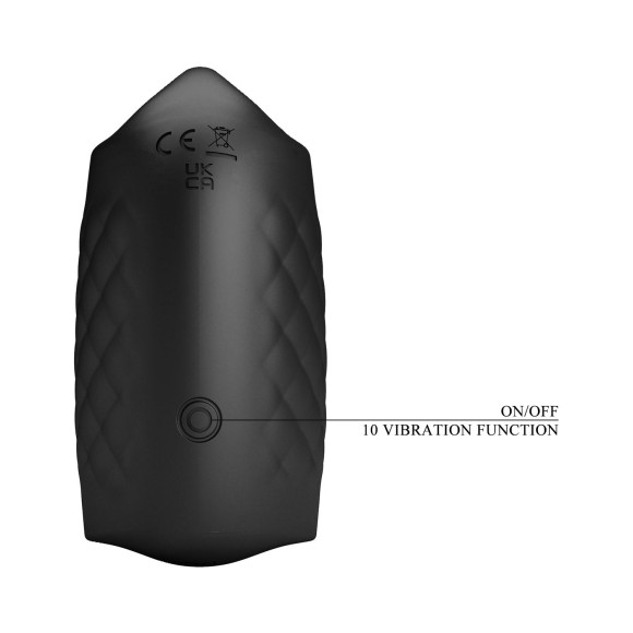 Черный мастурбатор с вибростимуляцией головки Black Glans Trainer Черный мастурбатор с вибростимуляцией головки Black Glans Trainer