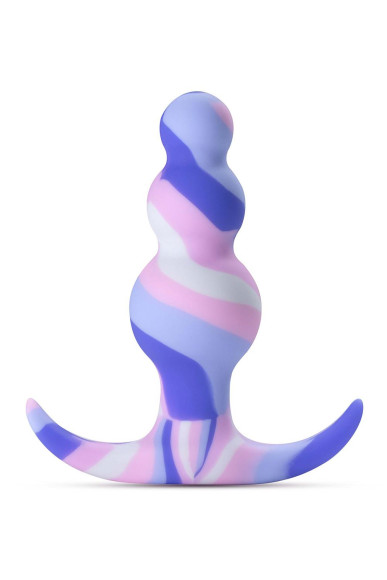 Анальная пробка с цветными разводами Twilight - 7,6 см. Анальная пробка с цветными разводами Twilight - 7,6 см.