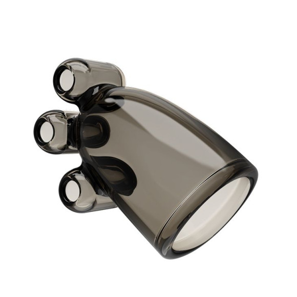 Дымчатая насадка-мастурбатор с вибрацией Vibrating Crystal Cap II Дымчатая насадка-мастурбатор с вибрацией Vibrating Crystal Cap II