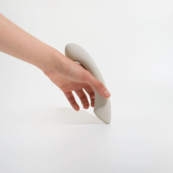 Серый вибростимулятор точки G Mirage - 17,8 см. Серый вибростимулятор точки G Mirage - 17,8 см.