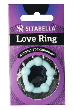 Цветное эрекционное кольцо Love Ring с бусинами Цветное эрекционное кольцо Love Ring с бусинами