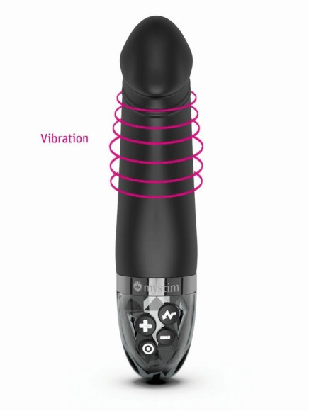 Черный вибратор с электростимуляцией Real Deal Neal - 16,5 см. Черный вибратор с электростимуляцией Real Deal Neal - 16,5 см.