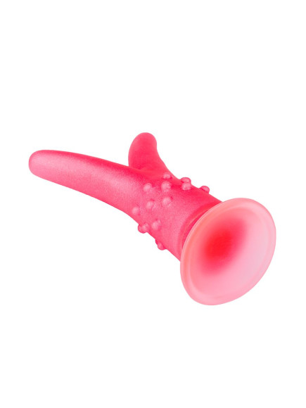 Розовый стимулятор с раздвоенным кончиком - 16 см. Розовый стимулятор с раздвоенным кончиком - 16 см.