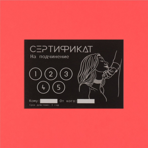 Набор из 10 сертификатов на любовные игры Набор из 10 сертификатов на любовные игры