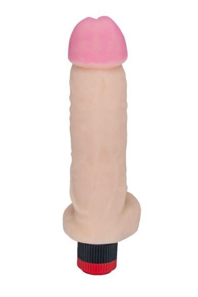 Вибромассажер-реалистик из неоскин - 23,2 см. Вибромассажер-реалистик из неоскин - 23,2 см.