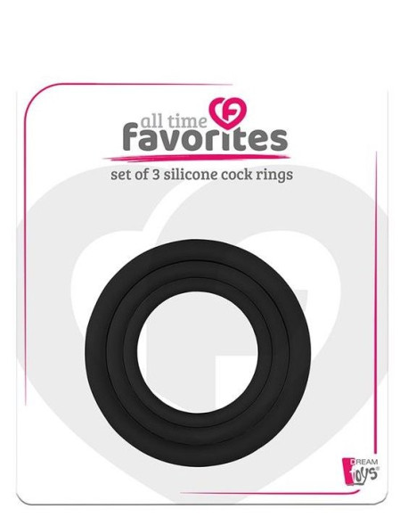 Набор из 3 эрекционных колец SILICONE COCKRINGS Набор из 3 эрекционных колец SILICONE COCKRINGS