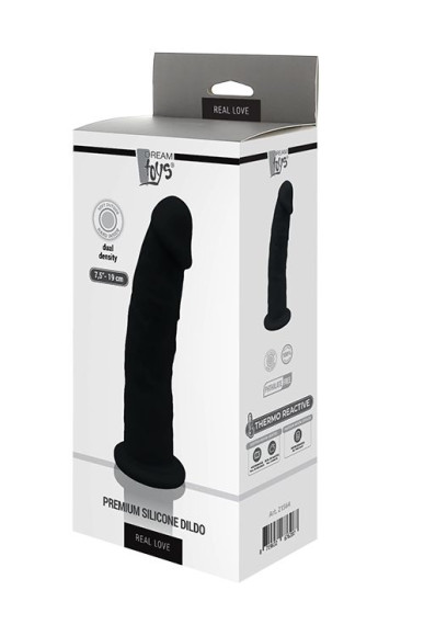 Черный реалистичный фаллоимитатор DILDO 7.5INCH BLACK - 19 см. Черный реалистичный фаллоимитатор DILDO 7.5INCH BLACK - 19 см.