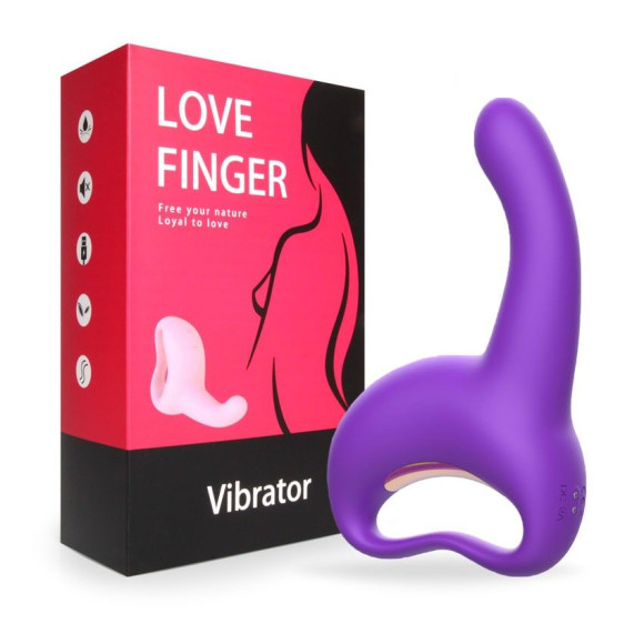 Фиолетовый вибратор для G-стимуляции Фиолетовый вибратор для G-стимуляции