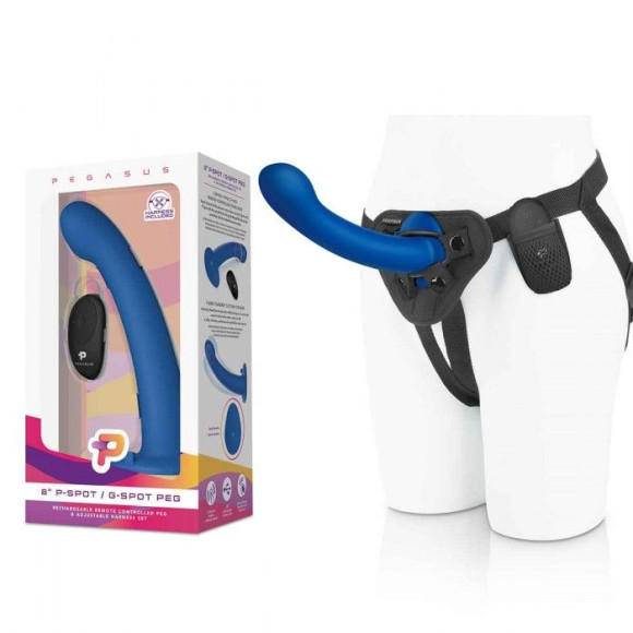 Синяя насадка Remote Control P-Spot G-Spot с черными трусиками - 20 см. Синяя насадка Remote Control P-Spot G-Spot с черными трусиками - 20 см.