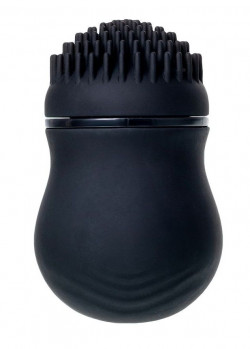 Черный стимулятор клитора PPP CURU-CURU BRUSH ROTER