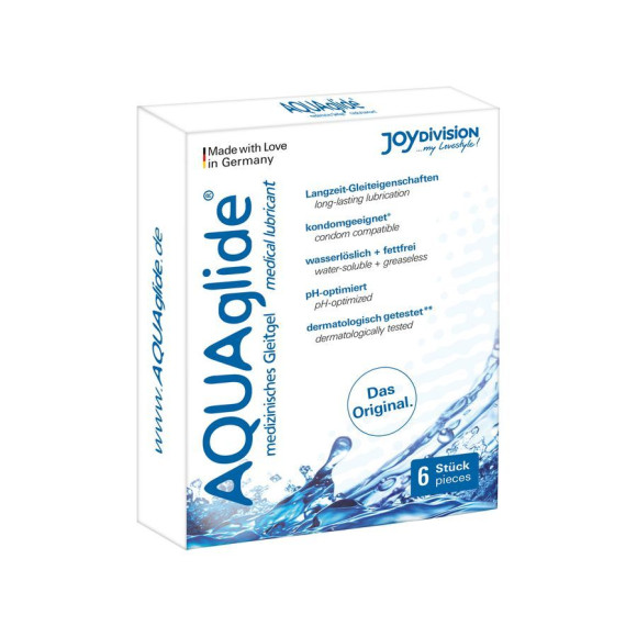 Набор из 6 саше гель-лубриканта AQUAglide Набор из 6 саше гель-лубриканта AQUAglide