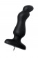 Чёрная анальная втулка G Point D-PENG с пультом - 12,3 см.
