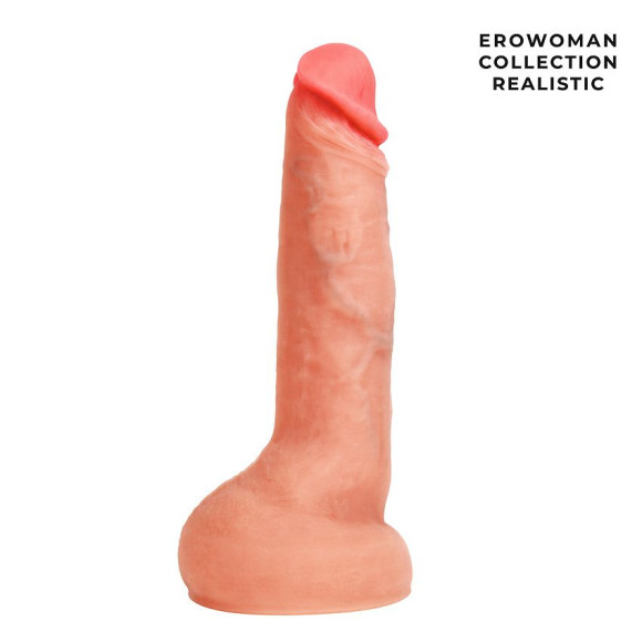 Телесный фаллоимитатор на присоске Сильный Телесный фаллоимитатор на присоске Сильный