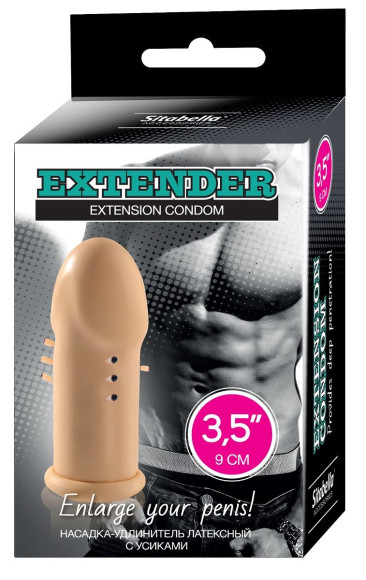 Латексная насадка-удлинитель с усиками Латексная насадка-удлинитель с усиками