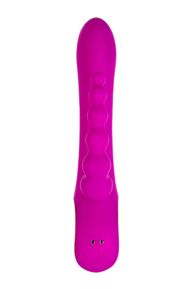 Лиловый тройной вибратор Trinny - 21,5 см. Лиловый тройной вибратор Trinny - 21,5 см.