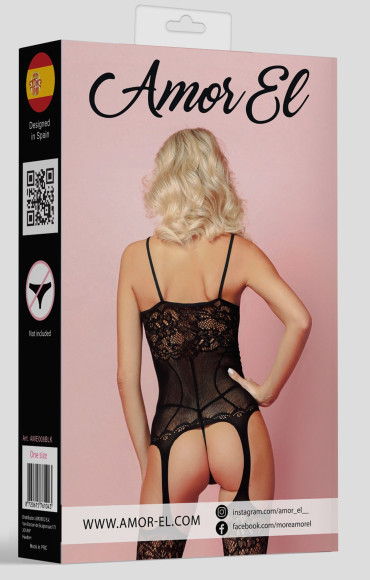 Полупрозрачный боди-комбинезон Isabel Полупрозрачный боди-комбинезон Isabel