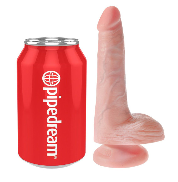 Телесный фаллоимитатор с мошонкой и присоской 6 Cock with Balls - 17,8 см. Телесный фаллоимитатор с мошонкой и присоской 6 Cock with Balls - 17,8 см.