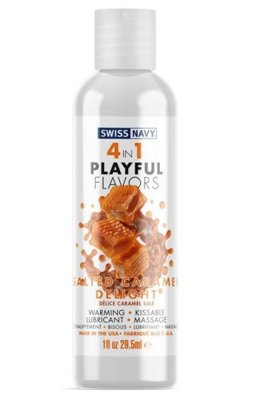 Массажный гель 4-в-1 Salted Caramel Delight с ароматом солёной карамели - 29,5 мл. Массажный гель 4-в-1 Salted Caramel Delight с ароматом солёной карамели - 29,5 мл.
