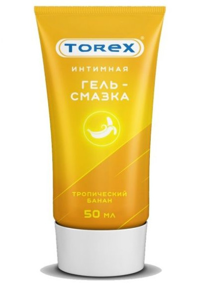 Смазка на водной основе TOREX Тропический банан - 50 мл. Смазка на водной основе TOREX Тропический банан - 50 мл.
