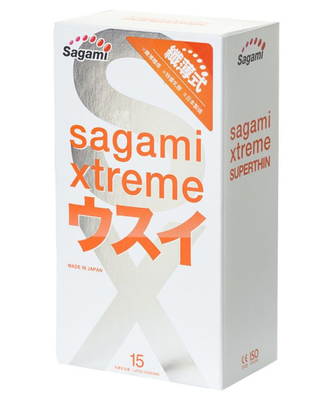 Ультратонкие презервативы Sagami Xtreme Superthin - 15 шт. Ультратонкие презервативы Sagami Xtreme Superthin - 15 шт.