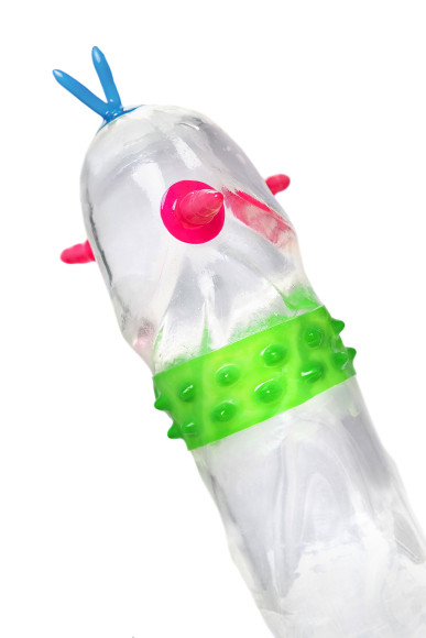 Стимулирующий презерватив «Стрела команчи» с ароматом ванили - 1 шт. Стимулирующий презерватив «Стрела команчи» с ароматом ванили - 1 шт.