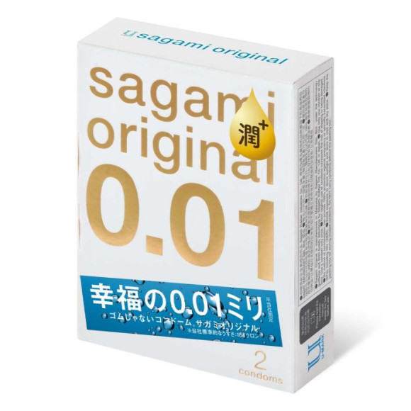 Увлажнённые презервативы Sagami Original 0.01 Extra Lub - 2 шт. Увлажнённые презервативы Sagami Original 0.01 Extra Lub - 2 шт.