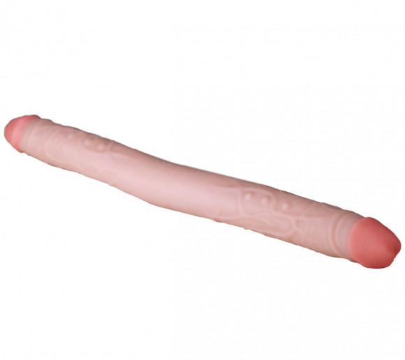 Двусторонний фаллоимитатор из неоскин - 49,5 см. Двусторонний фаллоимитатор из неоскин - 49,5 см.