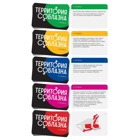 Эротический набор для двоих «Территория соблазна. Пять шагов страсти» Эротический набор для двоих «Территория соблазна. Пять шагов страсти»