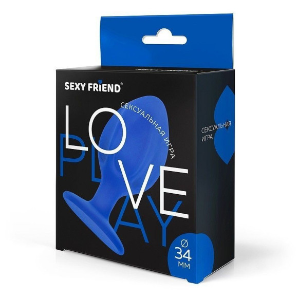 Синяя силиконовая анальная пробка - 7 см. Синяя силиконовая анальная пробка - 7 см.