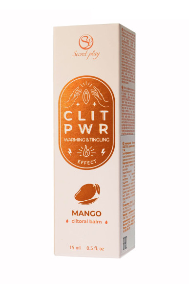 Стимулирующий бальзам для клитора Clit Pwr с ароматом манго - 15 мл. Стимулирующий бальзам для клитора Clit Pwr с ароматом манго - 15 мл.