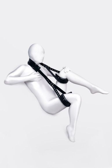 Черные кожаные стропы для фиксации Anonymo Черные кожаные стропы для фиксации Anonymo