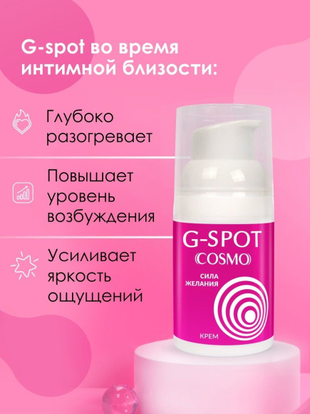 Стимулирующий интимный крем для женщин Cosmo G-spot - 28 гр. Стимулирующий интимный крем для женщин Cosmo G-spot - 28 гр.
