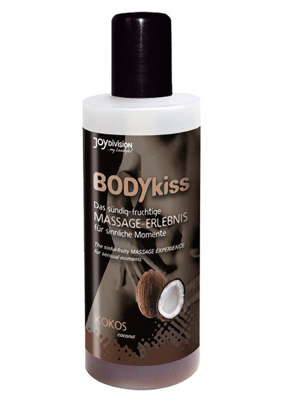 Массажное масло BODYkiss с ароматом кокоса - 100 мл.
