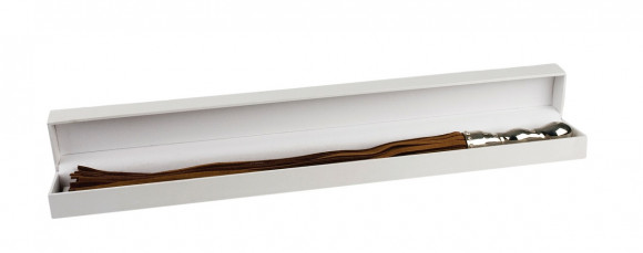 Коричневая плетка Luxury Whip18k-Whitegold plated с покрытой белым золотом рукоятью Коричневая плетка Luxury Whip18k-Whitegold plated с покрытой белым золотом рукоятью