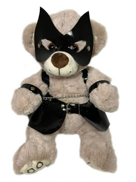 Плюшевый БДСМ-мишка в наручниках Плюшевый БДСМ-мишка в наручниках